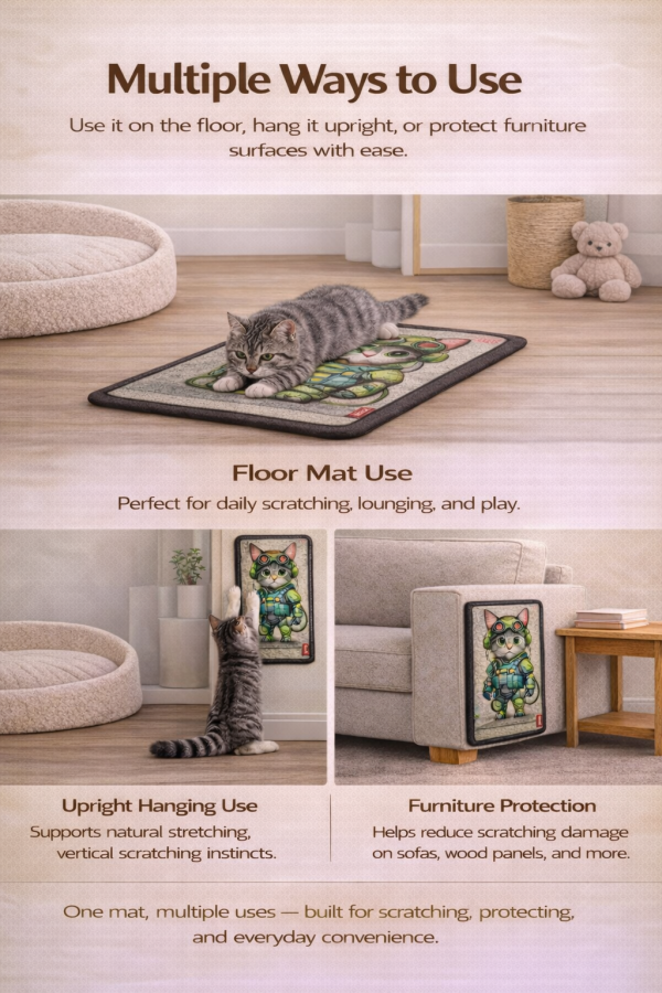 Detail image_002 CatHugs Sisal Cat Scratching Mat - Jax Future
